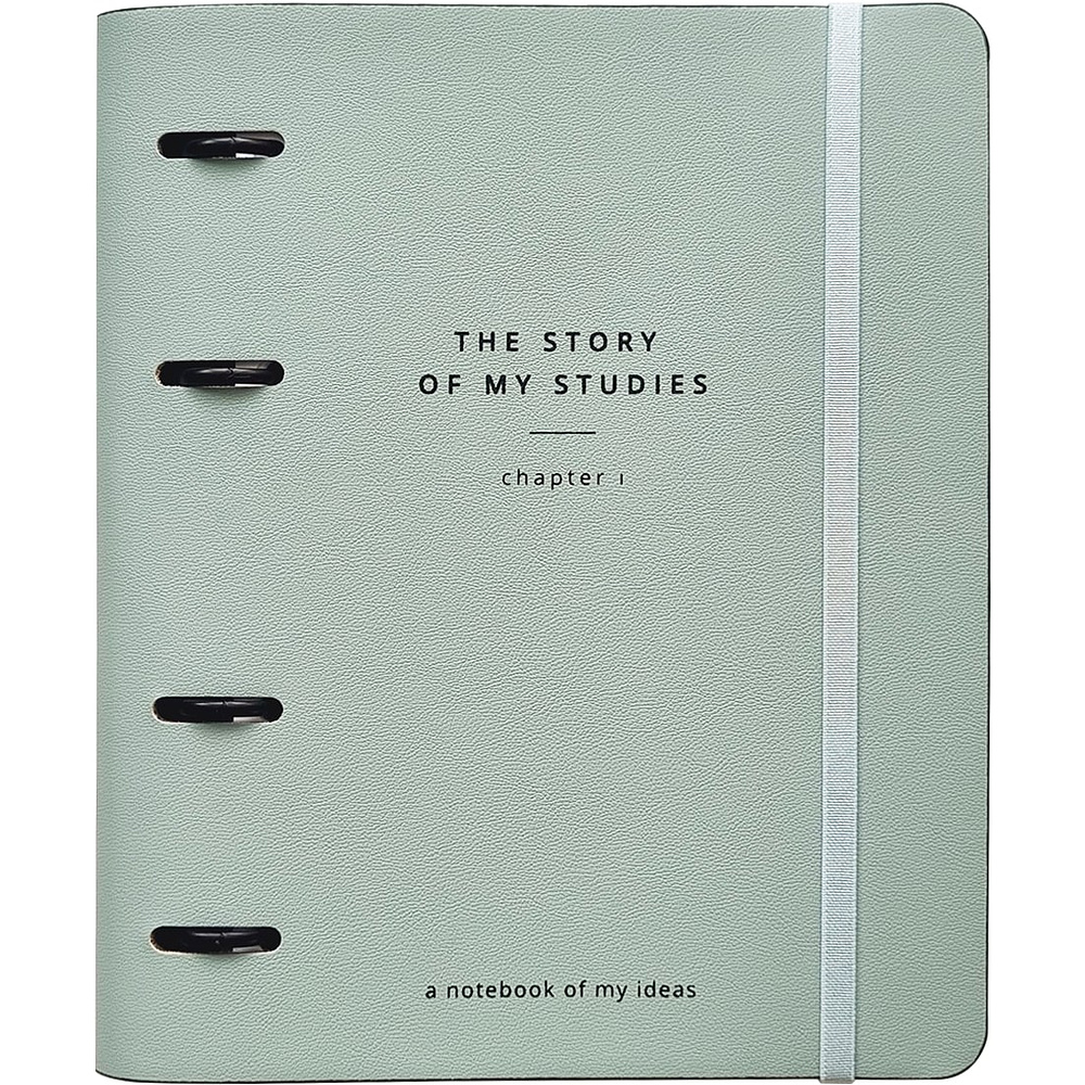 Тетрадь на кольцах "Story", B5, 120 листов, клетка, зеленый