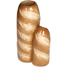 Ваза керамическая "Baguette", 14.8х11х25.5 см, коричневый