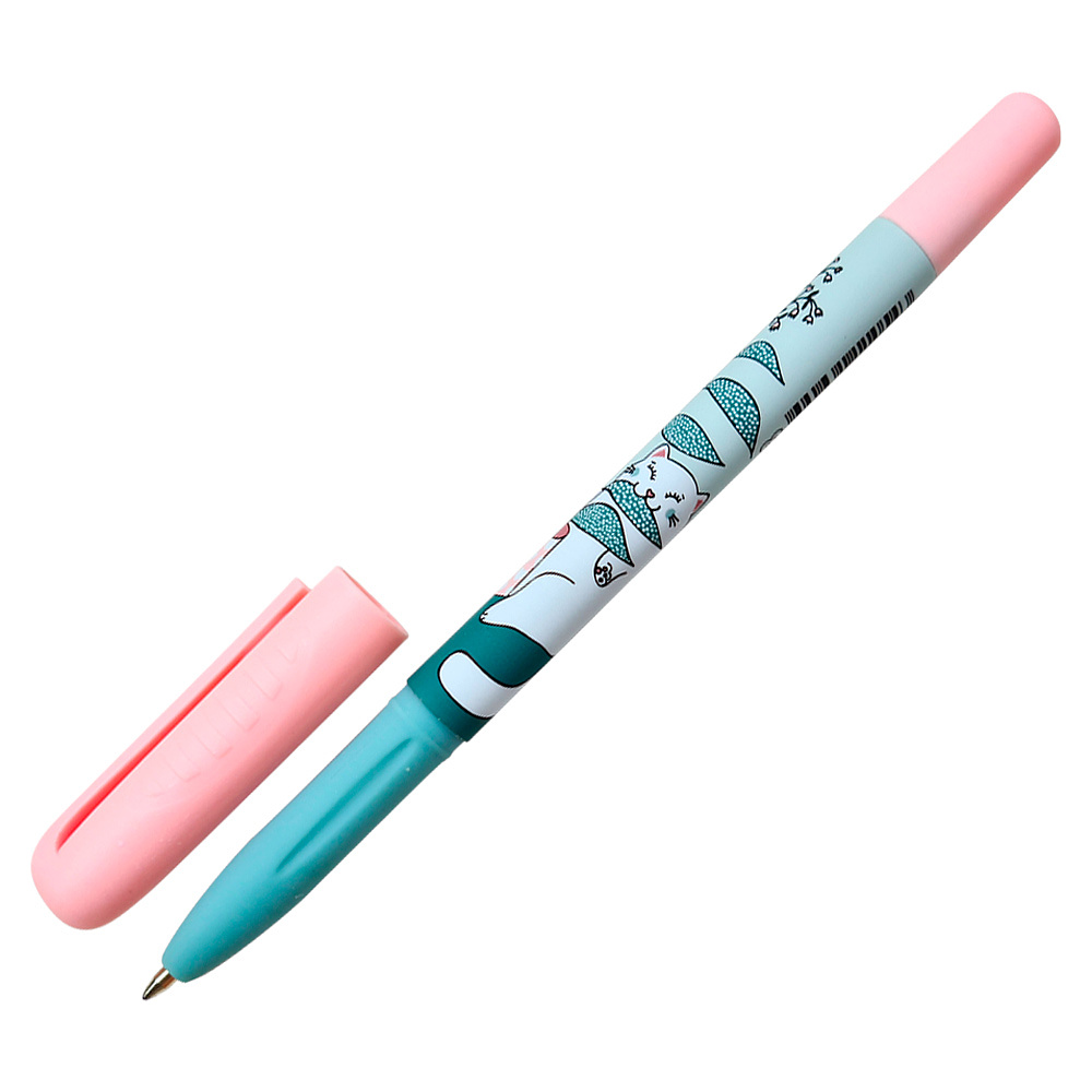 Ручка шариковая "Mur-Mur", 0.7 мм, розовый, стерж. синий