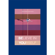 Блокнот "Бажин. Believe in yourself", А5, 96 листов, линованный, синий