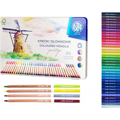Набор цветных карандашей "Prestige", 36 цветов - 2