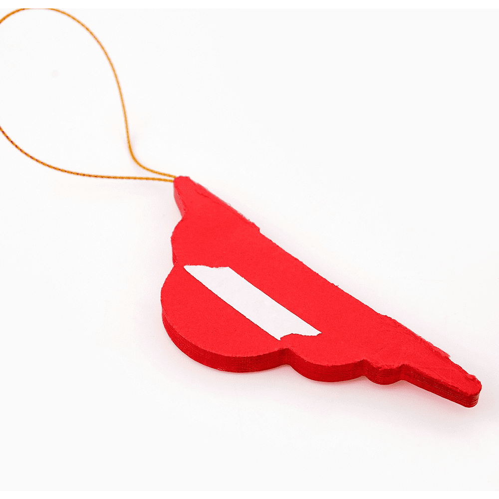 Игрушка бумажная елочная "10888059", 5 шт, красный - 2