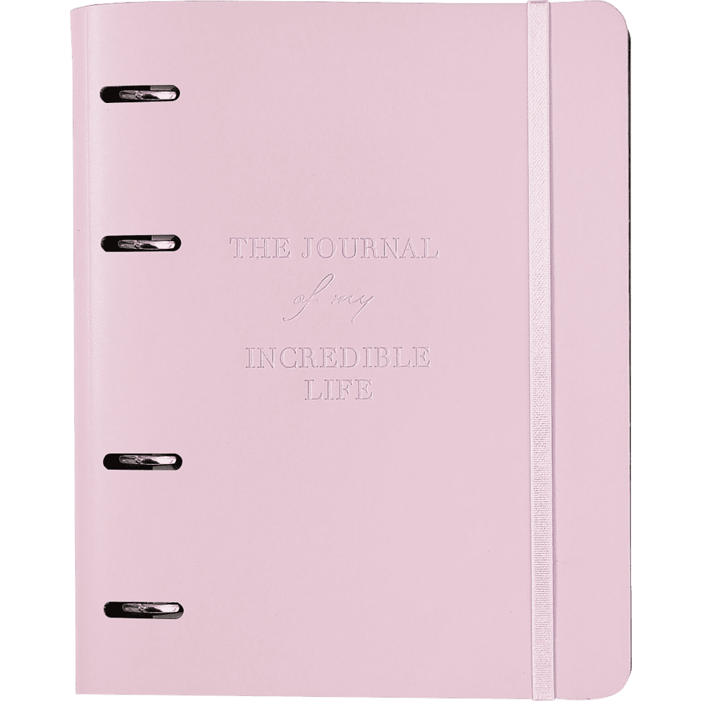  Тетрадь на кольцах "Journal", B5, 120 листов, клетка, розовый