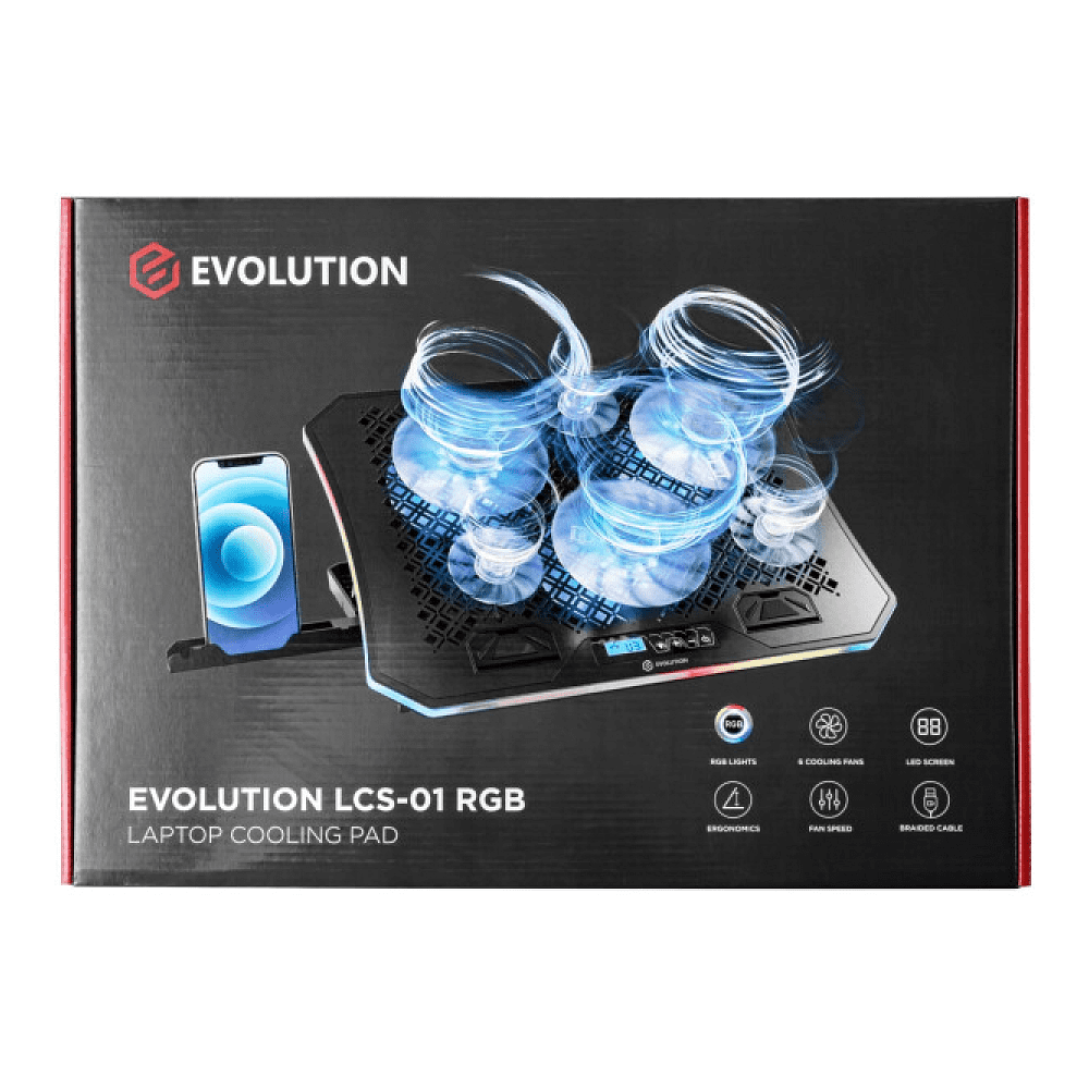 Подставка для ноутбука EVOLUTION LCS-01 RGB - 6