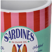 Кашпо "Sardines", фаянс, разноцветный