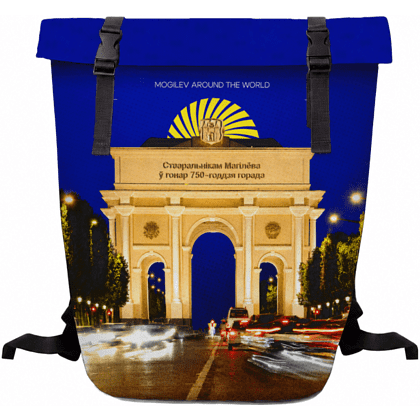 Рюкзак "L'arc de Mogilev", ролл-мини, текстиль, разноцветный