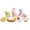Набор ластиков "IWAKO Chicken and Friends", 7 шт, ассорти - 2