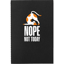 Блокнот «Nope not today» из моющегося крафта, A5, черный