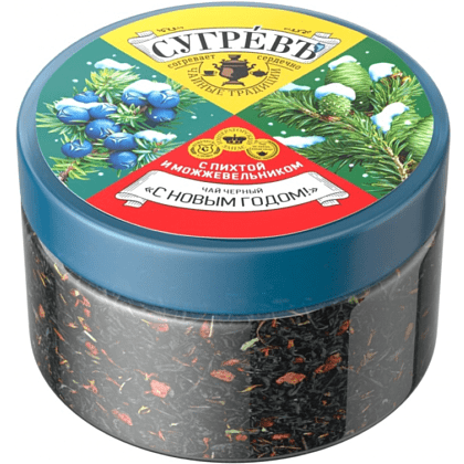 Чайный напиток "Сугревъ С новым годом", 55 г, с пихтой и можжевельником