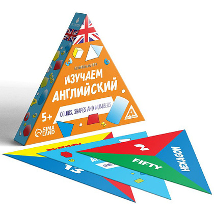 Игра настольная "Изучаем английский. Color, shapes and numbers 5+" - 2