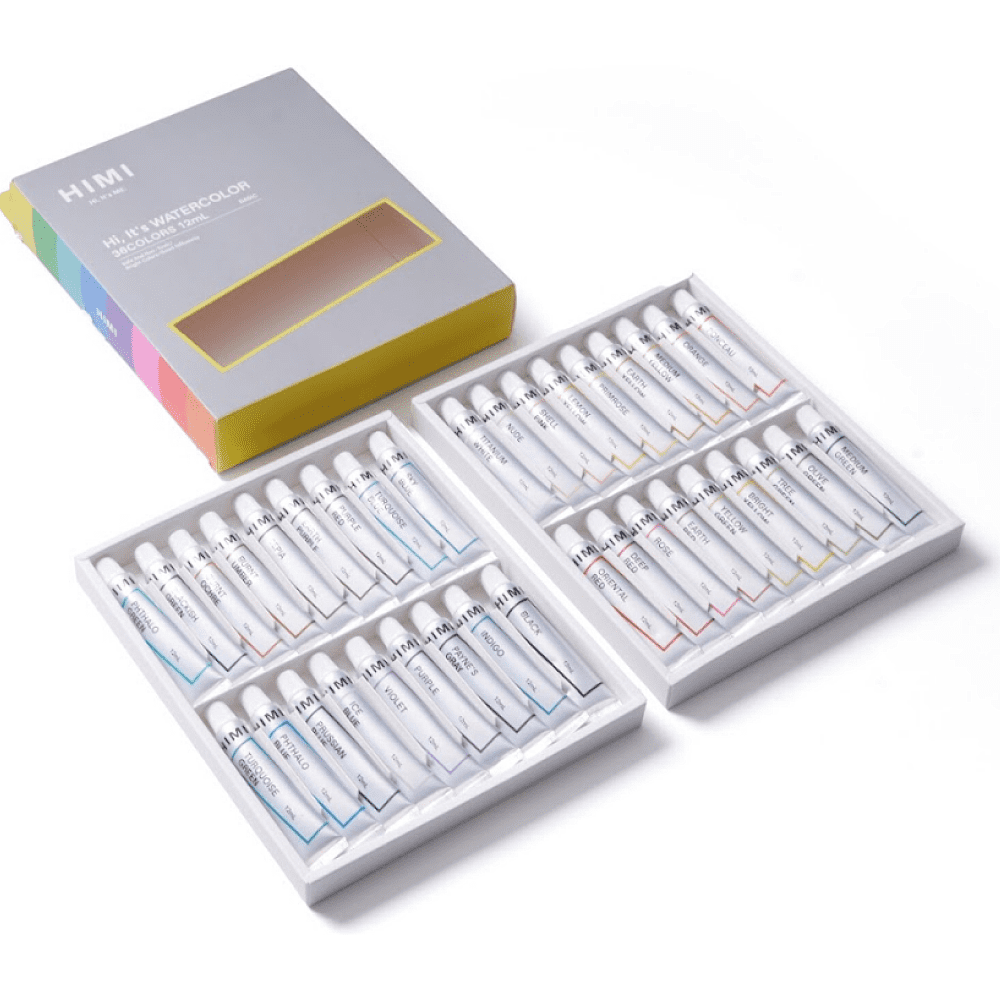 Краски акварельные "Himi Miya", 36 цветов, тубы - 6