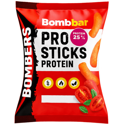 Палочки кукурузные "BOMBBAR" протеиновые со вкусом вяленых томатов, 60 г