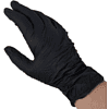 Перчатки нитриловые неопудренные одноразовые BVB, р-р M, 100 шт./уп., черный - 4
