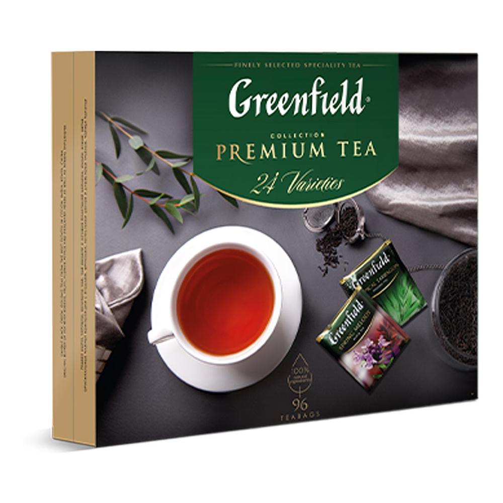 Чай "Greenfield" Превосходный, 96 пакетиков x1.5-2 г, ассорти - 2