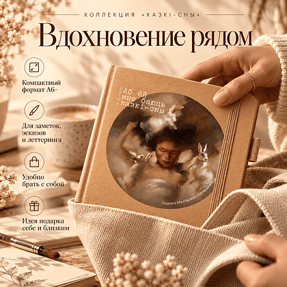 Скетчбук  «Вечеринка»,  Эльмира Мухтарова, 12х12 см, 140 г/м2, 80 листов, капучино - 3