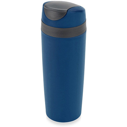 Кружка термическая "Лайт", пластик, 450 мл, синий, темно-серый