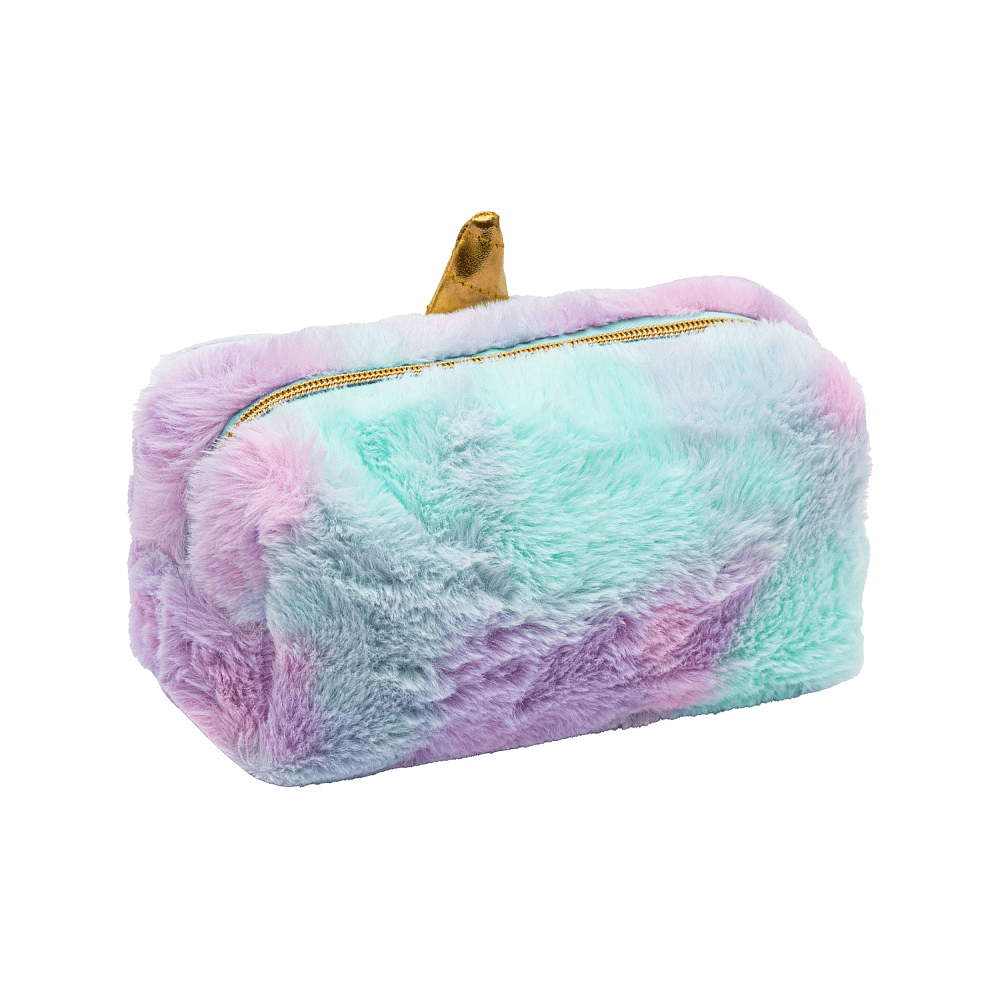 Пенал "Fluffy Unicorn", 1 отделение, голубой - 3