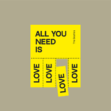 Футболка оверсайз «All you need is love», унисекс, оливковый, M-L
