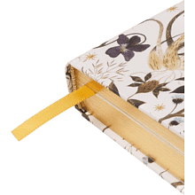 Ежедневник недатированный "Flora. Symmetrical Flora", А7, 416 страниц, белый, золотой