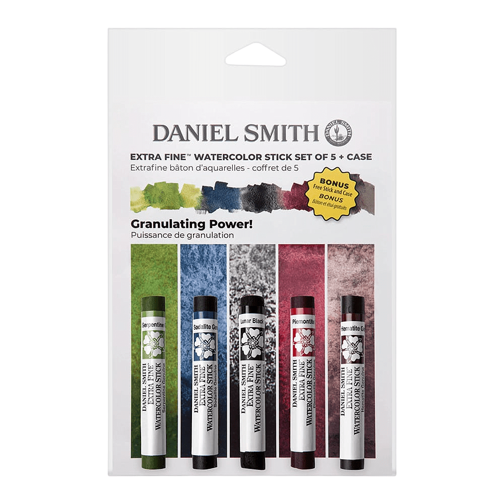 Набор стиков акварельных "Daniel Smith Aquatic Granulating Power Set", 5 цветов