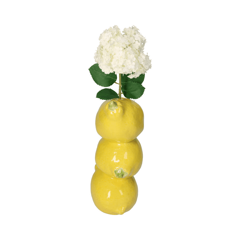 Ваза "Lemon", керамика, 20х9х11 см, желтый - 3