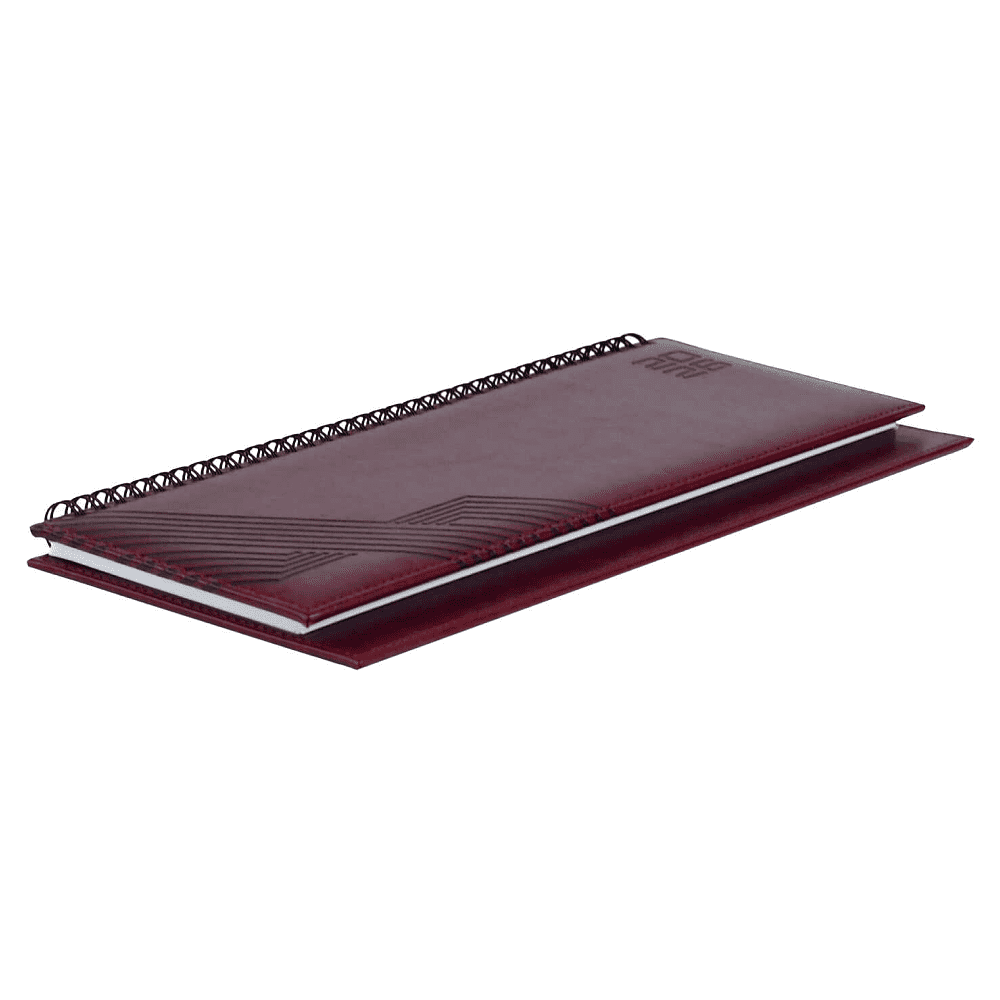 Планинг датированный "Сафир", 310х130 мм, 64 листа, бордовый, 2026 - 3