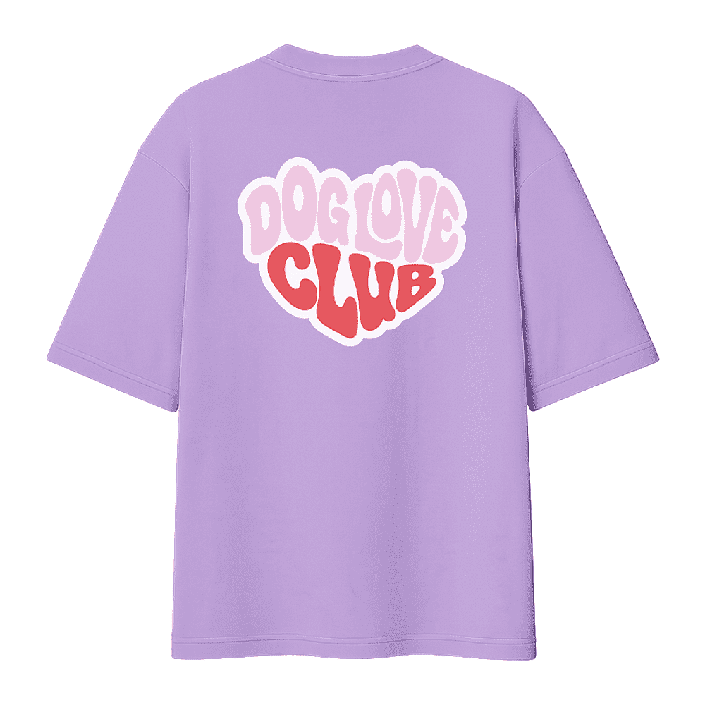 Футболка унисекс "Чихуахуа. Dog love club", XS-S, хлопок, оверсайз, лавандовый - 6