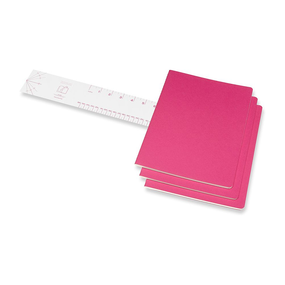 Блокнот "Cahier Journal Xlarge", А4, 190x250 мм, 60 л, 3 шт, розовый неон - 7