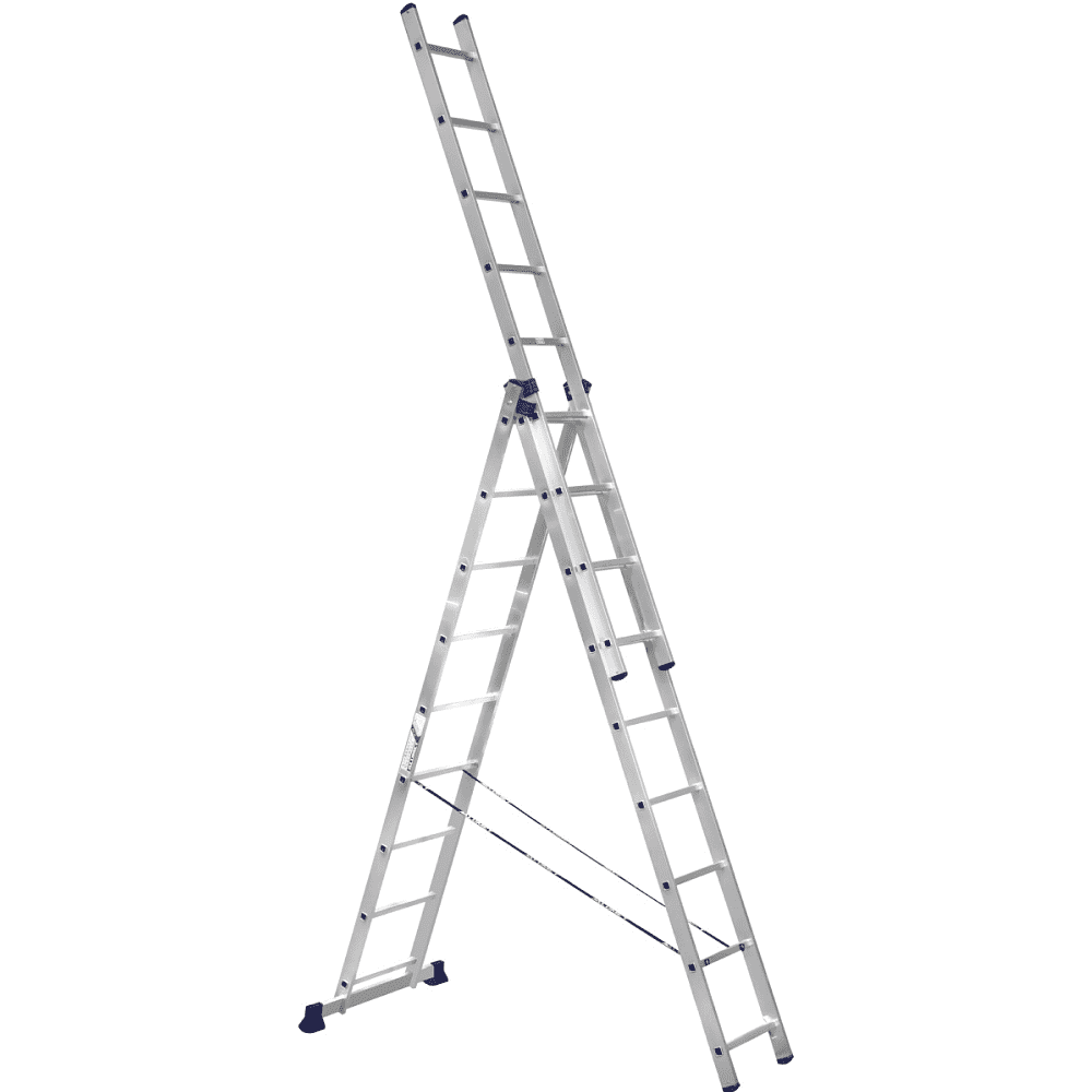 Лестница алюминиевая трехсекционная 5309