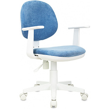 Кресло детское Бюрократ CH-W356AXSN, ткань, пластик, голубой