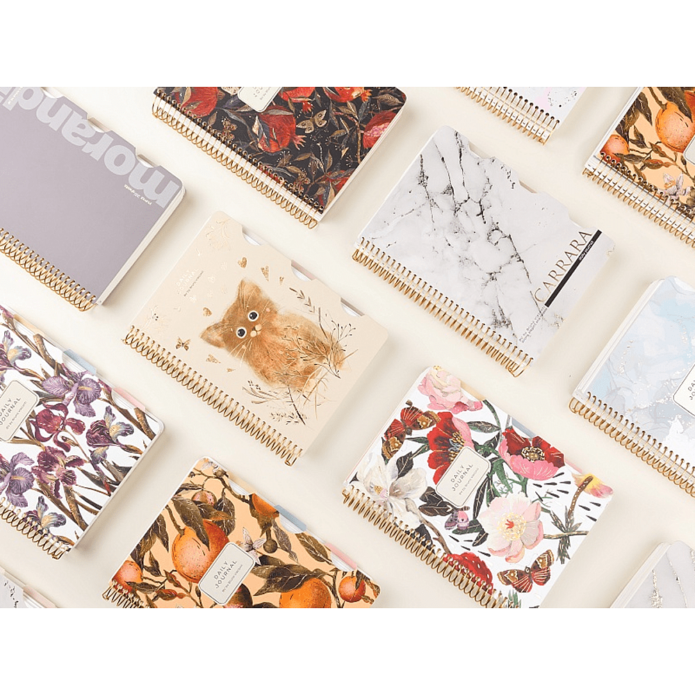 Книга записная "Flora. Гранат", A5, 200 листов, клетка, линейка, точка, черный, красный - 8