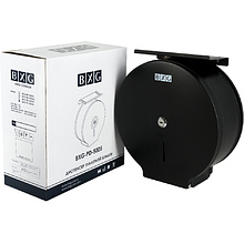 Диспенсер BXG-PD-5005B для туалетной бумаги в средних и больших рулонах, металл, черный, матовый