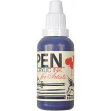 Акрил жидкий "Acrilic Ink", 9 синий циан