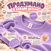 Футболка унисекс "Чихуахуа. Dog love club", XS-S, хлопок, оверсайз, лавандовый - 3