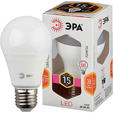 Лампа светодиодная ЭРА "LED A-60", груша, 11 Вт, E27