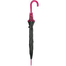 Зонт-трость "Paris", 103 см, черный, розовый