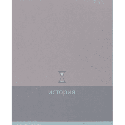 Тетрадь предметная "История. Pictogram", А5, 48 листов, клетка, серый