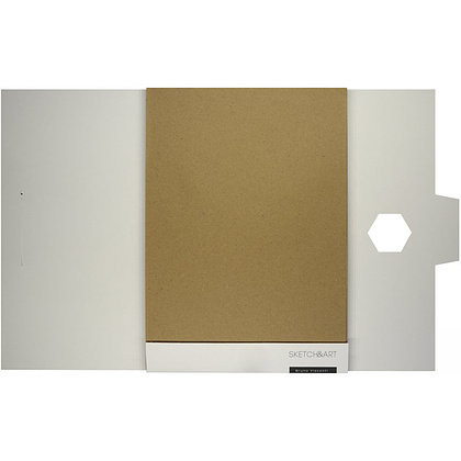 Блок бумаги для скетчинга "Sketch&Art. Скетч-крафт", А4, 70 г/м2, 40 листов, крафт - 3
