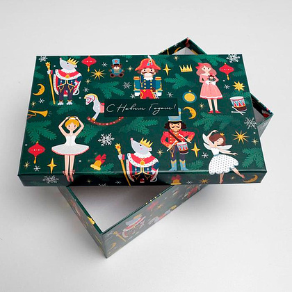 Коробка подарочная "Щелкунчик", 28x18.5x11.5 см, разноцветный - 3