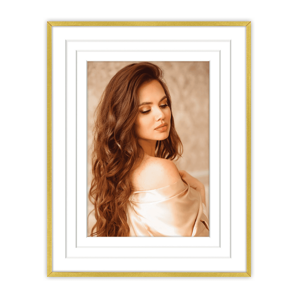 Фоторамка "ANVERSA", 10х15 см, металл со стеклом, золотистый