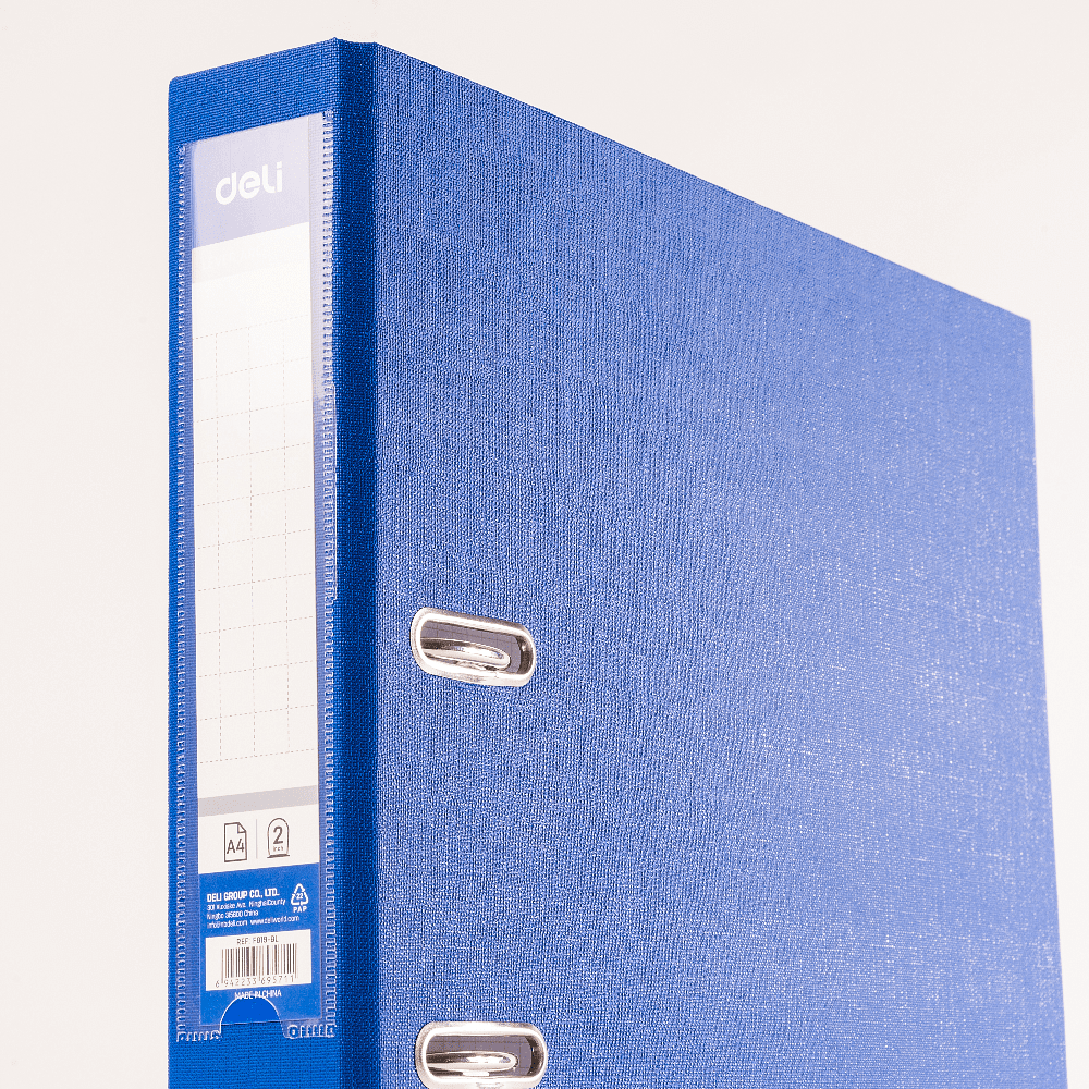 Папка-регистратор "Deli", А4, 50 мм, синий - 2