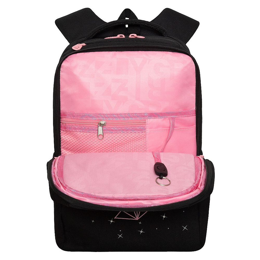 Рюкзак школьный "Unicorn" с карманом для ноутбука, черный - 3