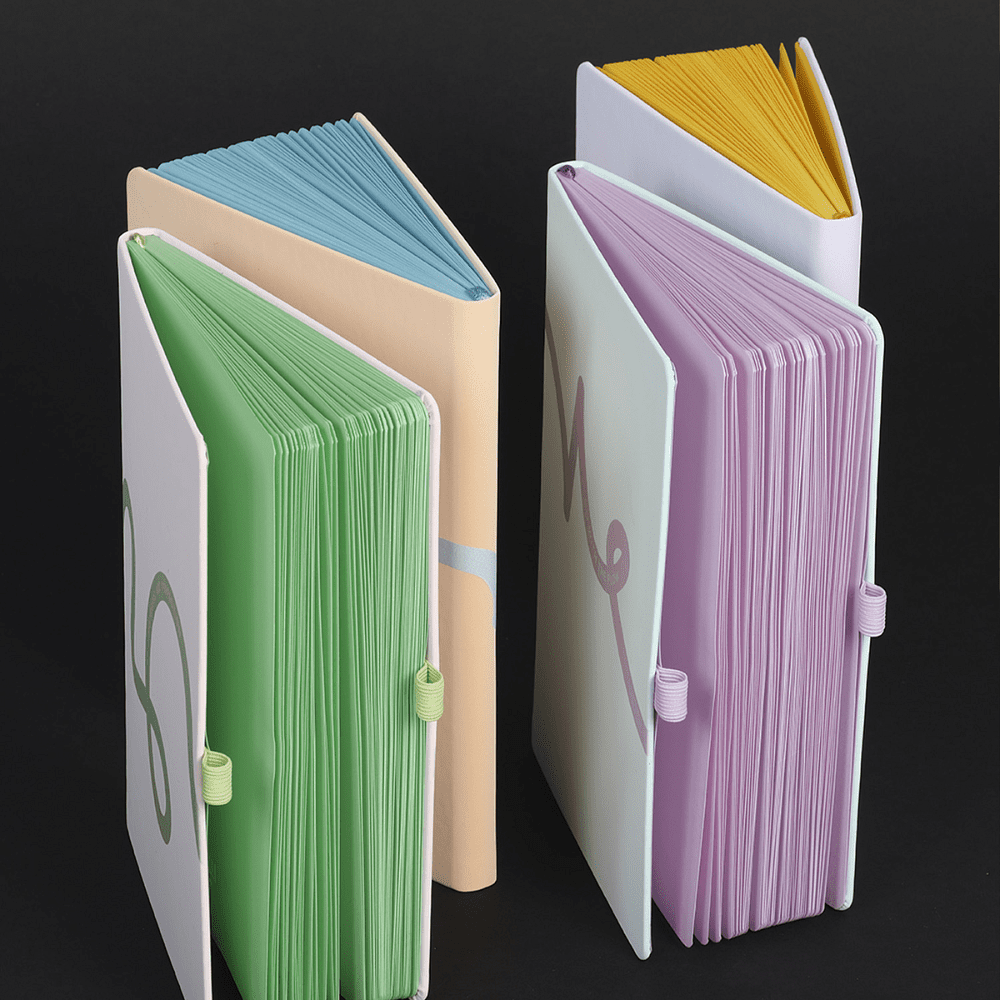 Блокнот "Doodle lilac paper", А5, 96 листов, голубой, срез фиолетовый - 6