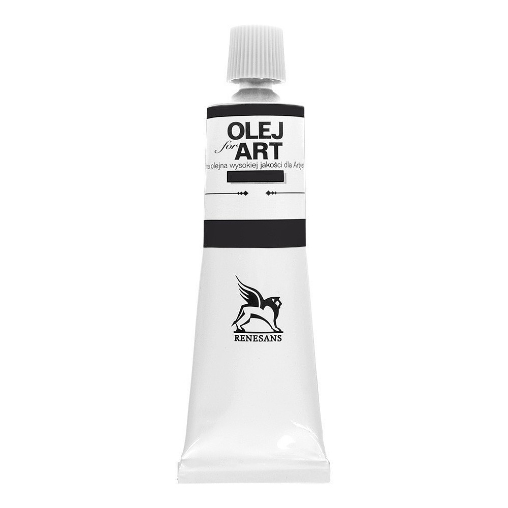 Краски масляные Renesans "Oils for art", 49 черная слоновая кость, 60 мл, туба