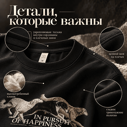 Футболка унисекс "Libra. Непрерывность II. Виктория Старовойтова", XS-S, оверсайз, черный - 4