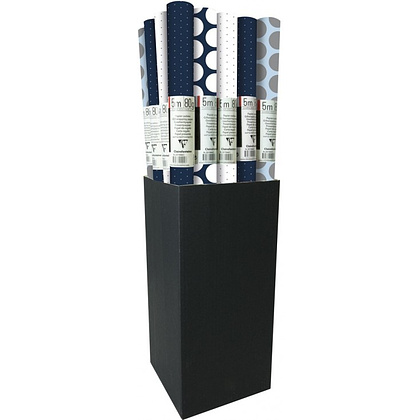 Бумага декоративная в рулоне "Excellia. Blue & silver", 80 г/м2, 2x0,7 м, ассорти - 2