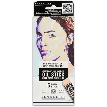 Набор красок масляных в стиках "Sennelier. Light tones portrait", 6 цветов