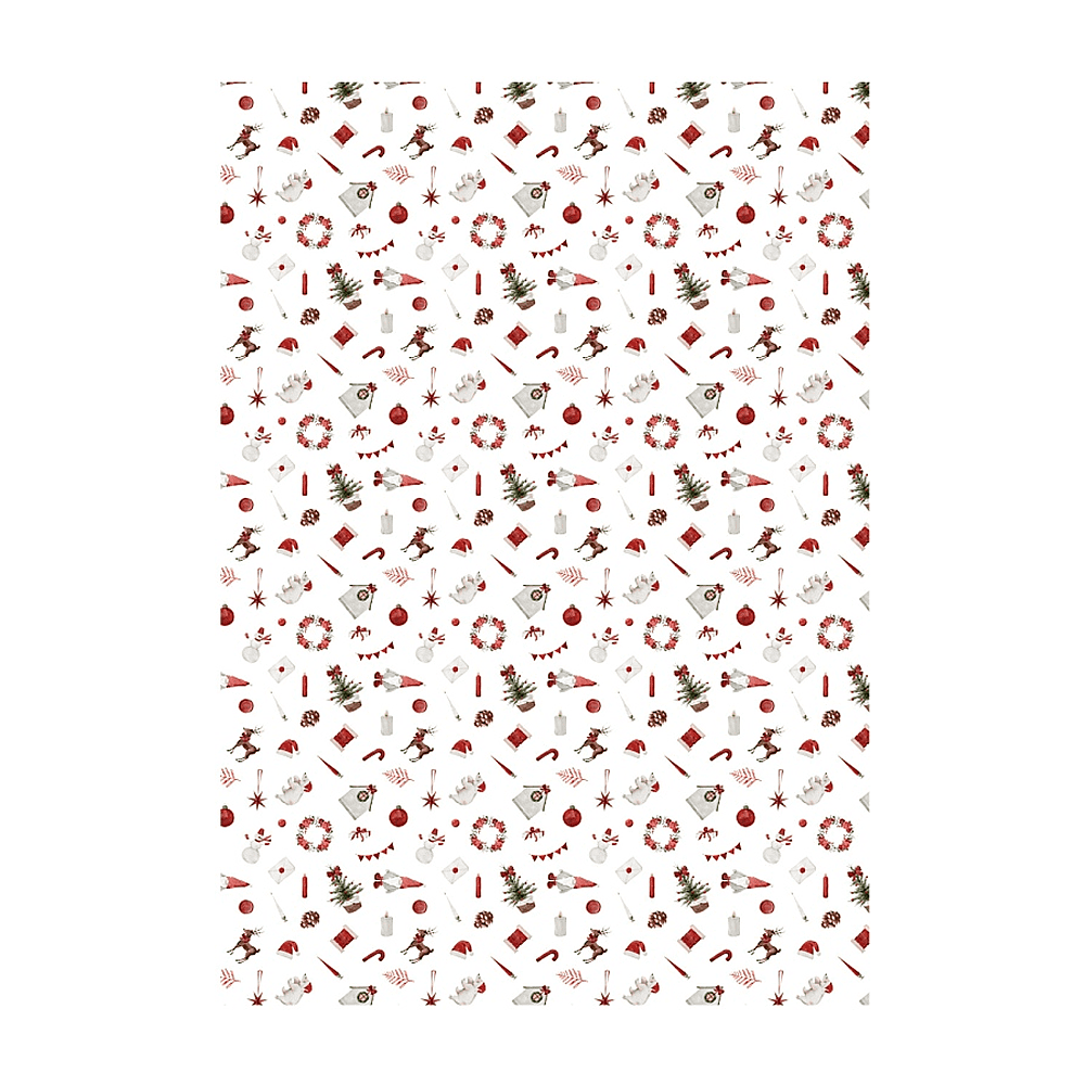 Бумага декоративная в рулоне "Новый год", 1 x 0,7 м - 4