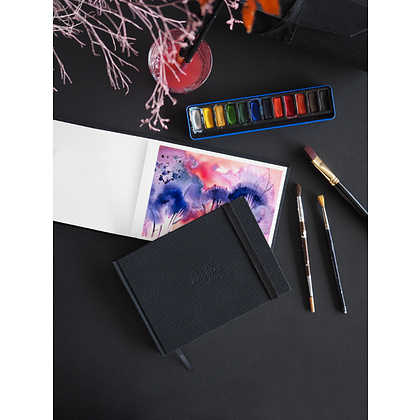 Скетчбук "Rhodia Touch", 300 г/м2, 14.8x10.5 см, 20 листов, черный - 2