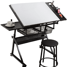 Стол для черчения и рисования "SoulArt 192909", стекло, с реryлировкой столешницы